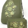 Рюкзак жіночий + косметичка Alba Soboni N23000 оливковий