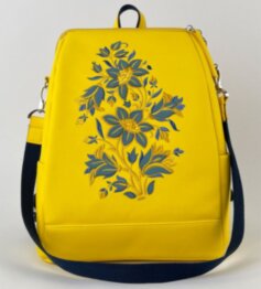 Рюкзак жіночий + косметичка Alba Soboni N23010 жовтий