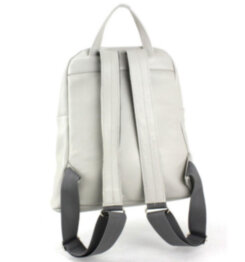 Рюкзак шкіряний жіночий Borsacomoda 841026 світло-сірий