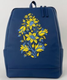 Рюкзак жіночий + косметичка Alba Soboni N24056 синій