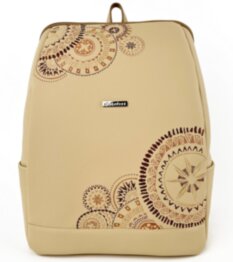 Рюкзак жіночий + косметичка Alba Soboni N25082 бежевий