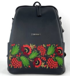 Рюкзак жіночий + косметичка Alba Soboni N24059 чорний
