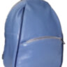 Рюкзак шкіряний жіночий Borsacomoda 814024 блакитний