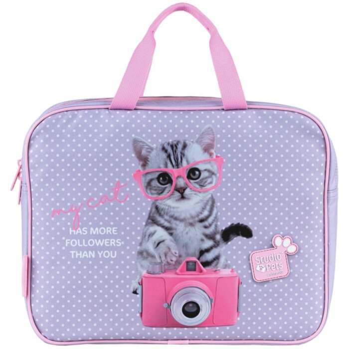 Текстильна сумка на блискавці A4 Kite SP24-589 Studio Pets
