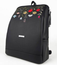 Рюкзак жіночий + косметичка Alba Soboni N26109 чорний