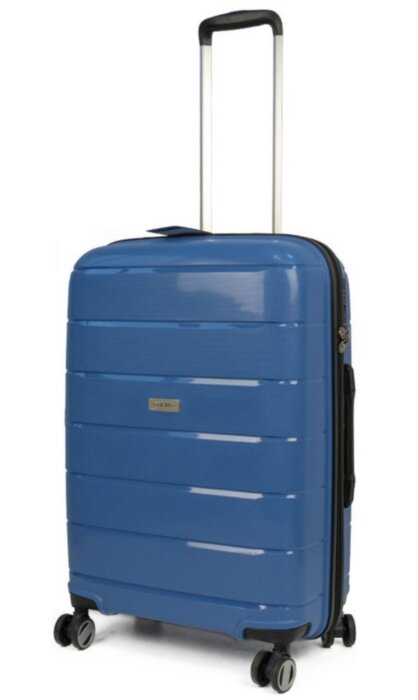 Валіза на 4 колесах середня Paklite Mailand Deluxe TL074248-25 M синя
