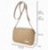 Сумка жіноча через плече Alba Soboni 250231 темно-бежева