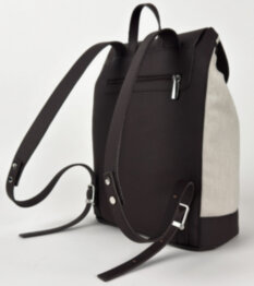 Рюкзак жіночий з кишенею для ноутбука 13,6" Alba Soboni 260360 бежевий, коричневий