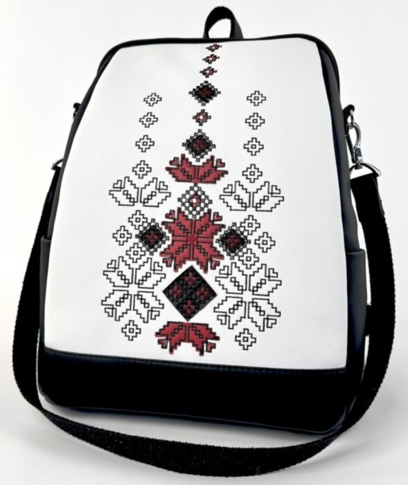 Рюкзак жіночий з кишенею для ноутбука 13,6" Alba Soboni 250056 (13,6) чорно-білий