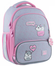 Рюкзак шкільний каркасний GoPack GO24-597M-1 Lovely Pets