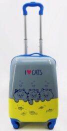Валіза дитяча на 4 колесах A-6  I Love Cats