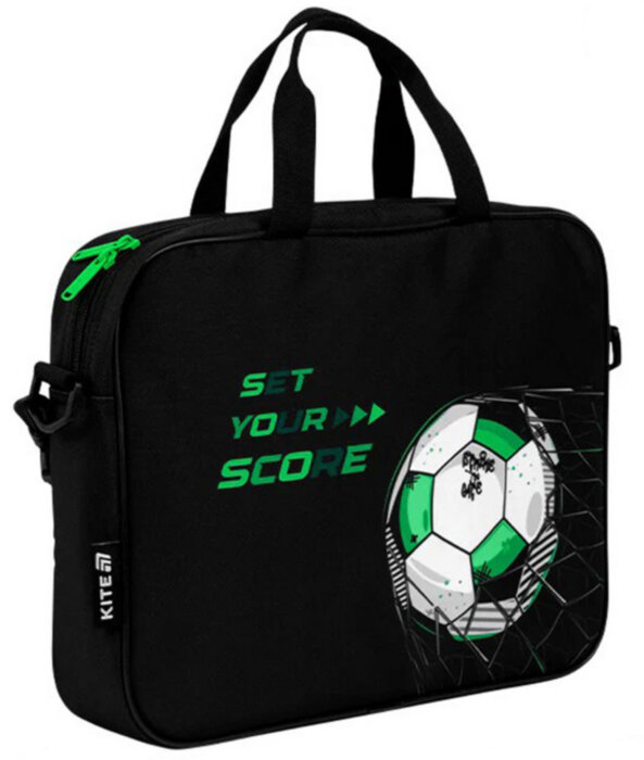 Текстильна сумка на блискавці A4 Kite K26-589-2 Football