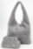 Сумка жіноча + косметичка Alba Soboni N25095 світло-сіра