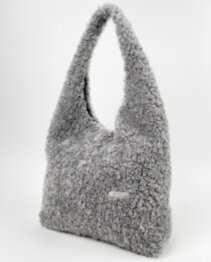 Сумка жіноча + косметичка Alba Soboni N25095 світло-сіра