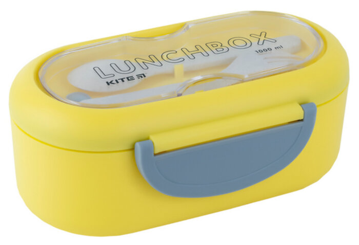 Ланчбокс з розділювачем Kite K23-185-1, 1000 мл, жовтий