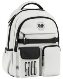 Рюкзак для міста та навчання GoPack GO26-183M-2 світло-сірий