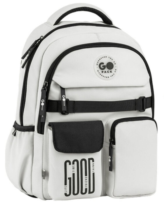 Рюкзак для міста та навчання GoPack GO26-183M-2 світло-сірий