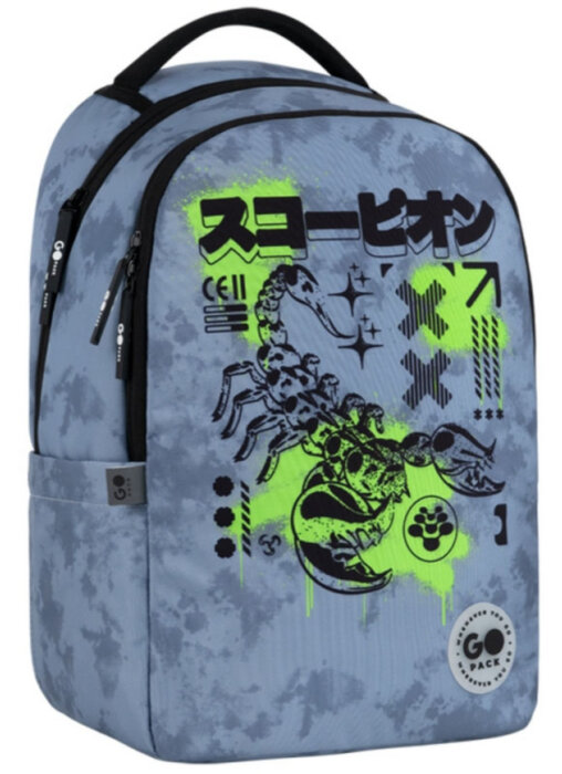 Рюкзак для міста та навчання GoPack GO26-135M-5 сірий