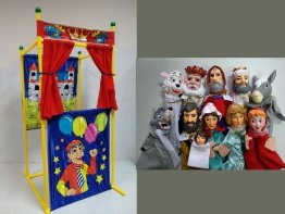 Кукольный театр с ширмой   "Две сказки"  7025-1 