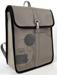 Рюкзак жіночий з кишенею для ноутбука 13,6" Alba Soboni 240102 світло-сірий