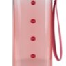 Пляшечка для води квадратна Kite K24-1209-3, 550 мл, рожева