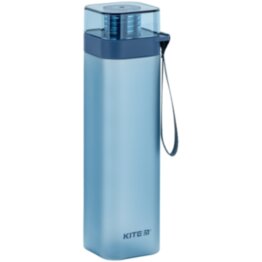 Пляшечка для води квадратна Kite K24-1210-1, 700 мл, синя