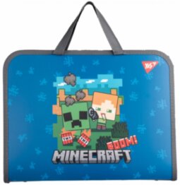 Папка-портфель на блискавці A4 YES 492237 Minecraft