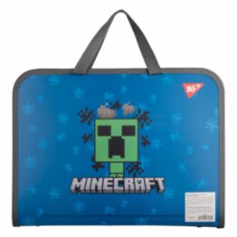 Папка-портфель на блискавці A4 YES 492237 Minecraft