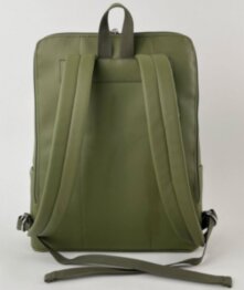 Рюкзак жіночий з кишенею для ноутбука 15,6" Alba Soboni 230117 оливковий