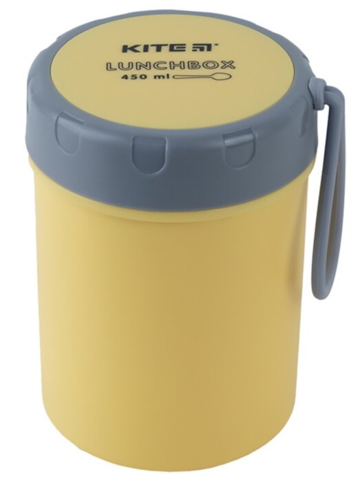 Ланчбокс круглий Kite K23-187-1, 450 мл, жовтий