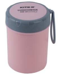 Ланчбокс круглий Kite K23-187-3, 450 мл, рожевий