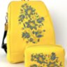 Рюкзак жіночий + косметичка Alba Soboni N23010 жовтий