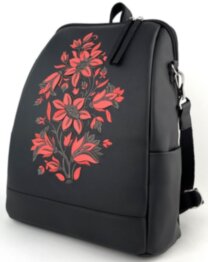 Рюкзак жіночий з кишенею для ноутбука 13,6" Alba Soboni 230142 чорний