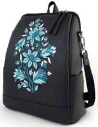 Рюкзак жіночий з кишенею для ноутбука 13,6" Alba Soboni 230143 чорний