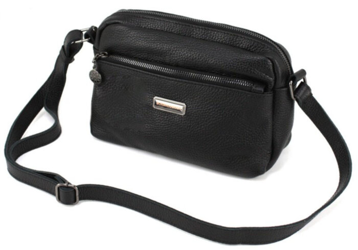 Сумка жіноча шкіряна Borsacomoda 820023 чорна