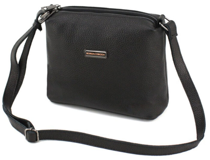 Сумка жіноча шкіряна Borsacomoda 822023 чорна
