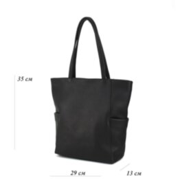 Сумка жіноча шкіряна шопер Borsacomoda 825023 чорна