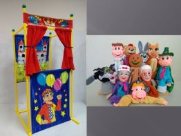 Кукольный театр с ширмой "Две сказки"  7001-1 
